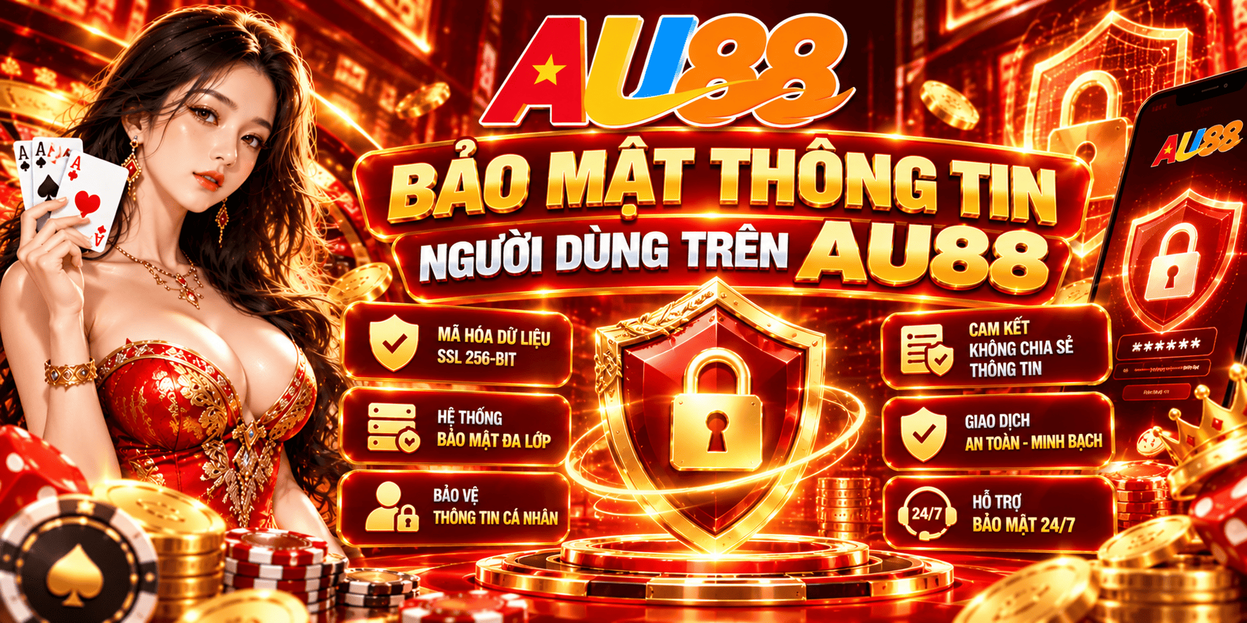 Bảo mật thông tin người dùng trên AU88